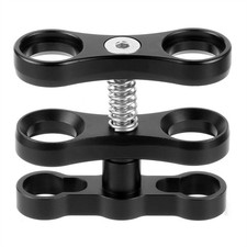 Aluminum Alloy 1 inch Ball Butterfly Clip Lights Arm Bracket Holder Adapter C