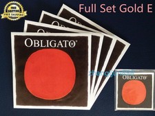 Full Set Pirastro Obligato 4/4 Size Violin Strings  411021  Gold E Made in Germany