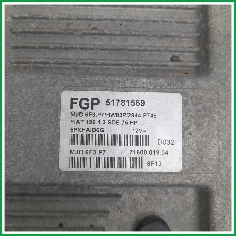 Centralina Iniezione Magneti marelli MJD6F3.P7 Fiat Grande Punto 51781569 2009 2 - Immagine 4 di 4