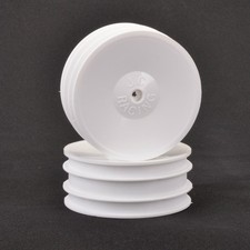 Core RC CR682 JC Racing Dish 2.2" Front Wheel White(pr) for XLS, Pro-Cat BossCat