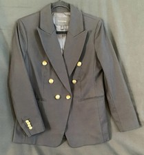 Banana Republic Women s Black Icon Captains Blazer -size 8P -98 cotton -nwot