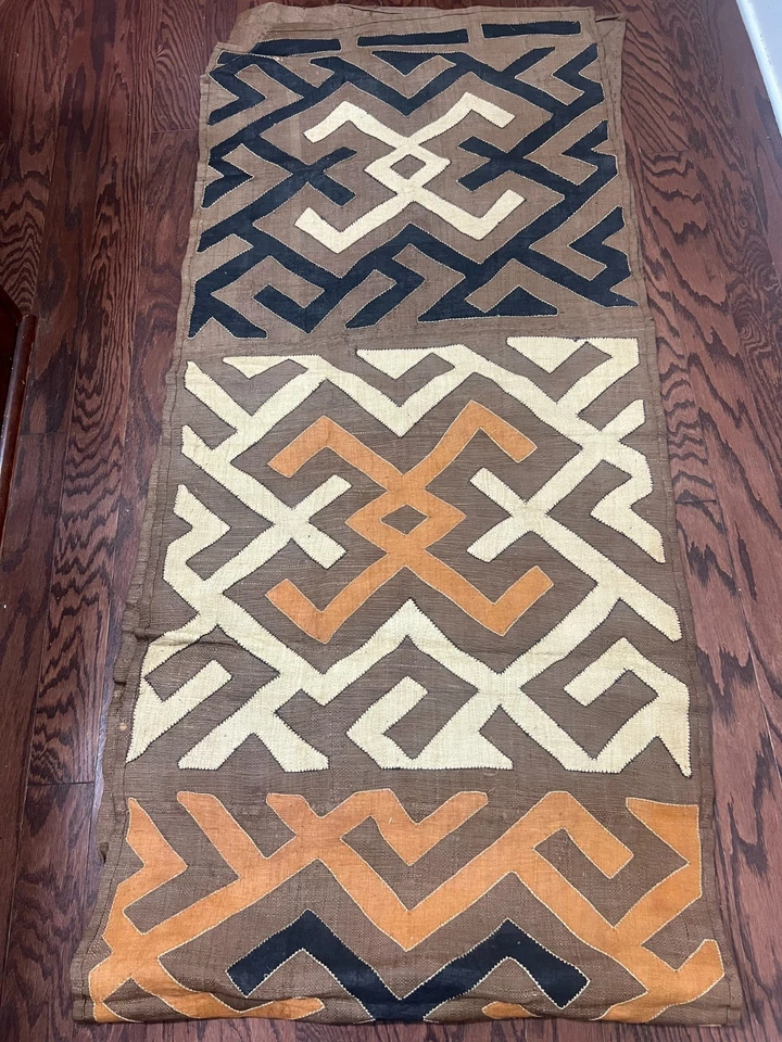 tela genuina de rafia africana (Congo) Cuba 11 pies, tejido natural hecho a mano Foto 2 de 4