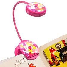 Cute Rechargeable Book Light Eye-Care Clip on Lights for Reading in Bed 3 Col...