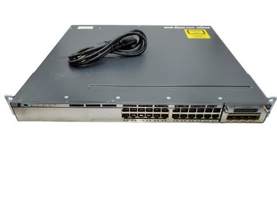 Cisco Catalyst WS-C3750X-24T-L 24 Port Gigabit 1 x C3KX-PWR-350WAC w/ C3KX-NM-1G