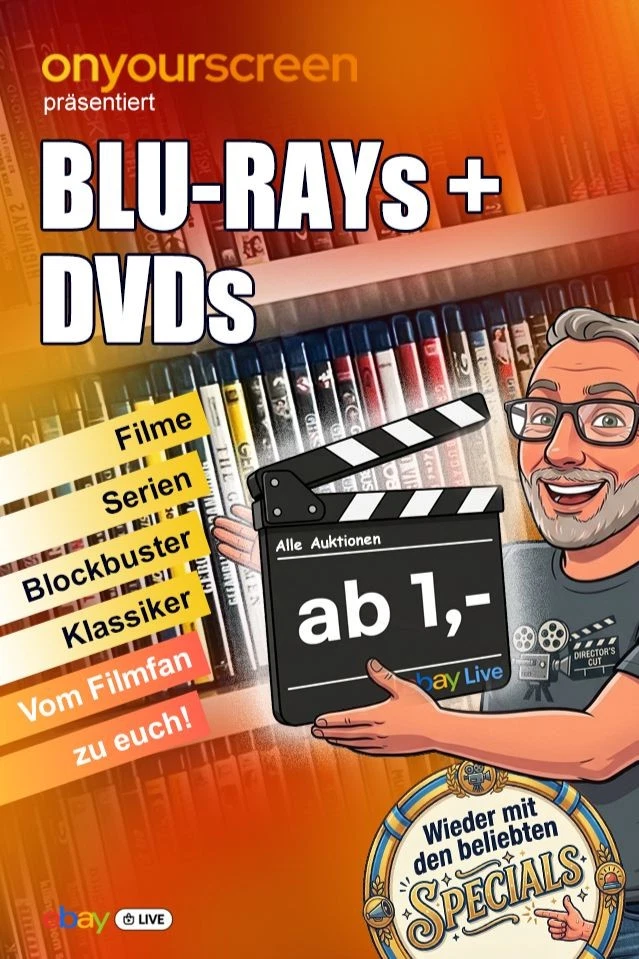 Blu-rays und DVD's  alles ab 1,- präsentiert von Onyourscreen