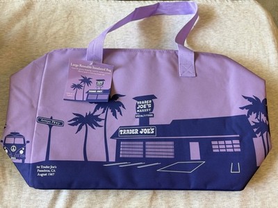 Trader Joe s NEW SPRING 2026 RELEASE PURPLE RAIN Large Insulated Bag LIMITED