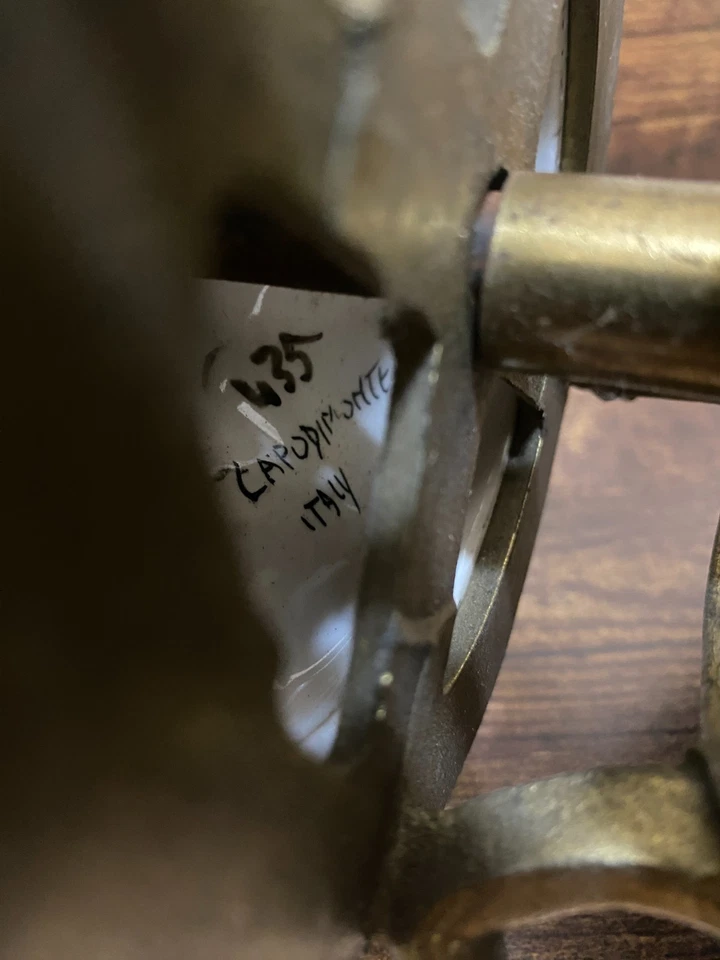 Lámpara Capodimonte Vintage Porcelana Italiana 🏛️ Floral Blanco y Negro 🌸 Sin Pantalla Foto 2 de 4