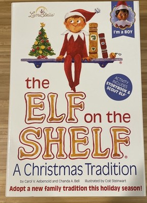 The Elf on the Shelf Brown Eyed Boy Elf by Chanda Bell Hardcover Book