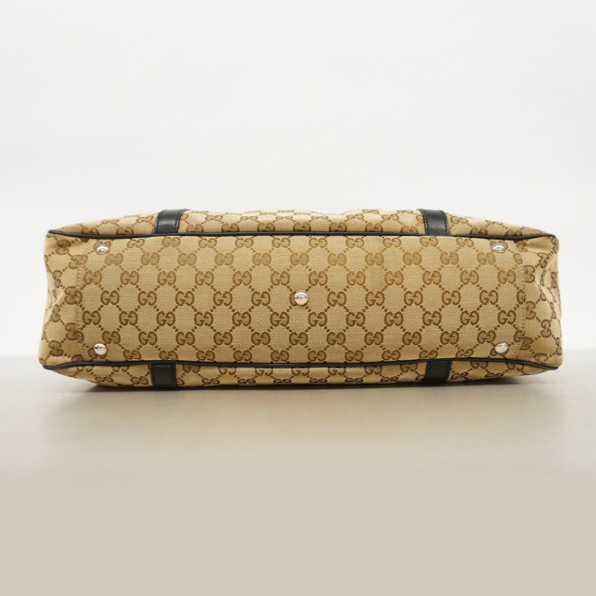 GUCCI Tote Bag GG Canvas Interlocking G 232956 gold silver hardware 5755 thumbnail 3
