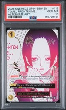 2026 ONE PIECE OP14-EB04-THE AZURE SEA'S SEVEN 118 YOU'LL FRIGHTEN ME... PSA 10