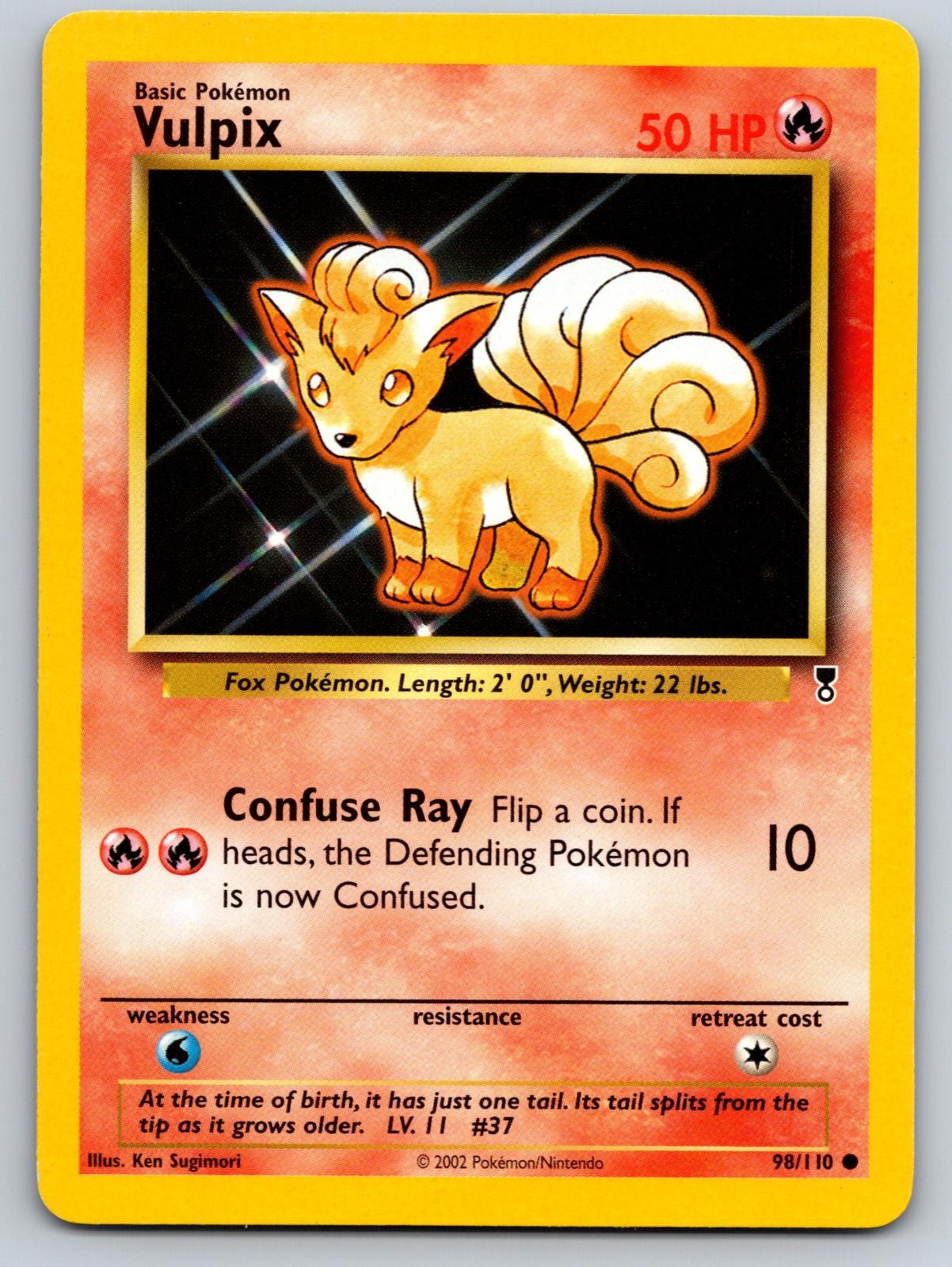 Vulpix 98/110 Common Legendary Collection Pokemon Near Mint