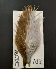 Two Color Lt Blue Dun and Bronze Dun Neck Cape Dry Fly Hackle #103