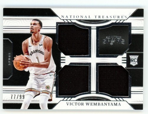 2023 National Treasures Victor Wemabyama Rookie Triple Materials /99 READ