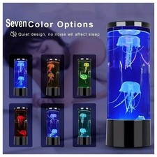 Jellyfish Lava Lamp, Aquarium Ocean Night Lights，7Colors LED Jellyfish Mood