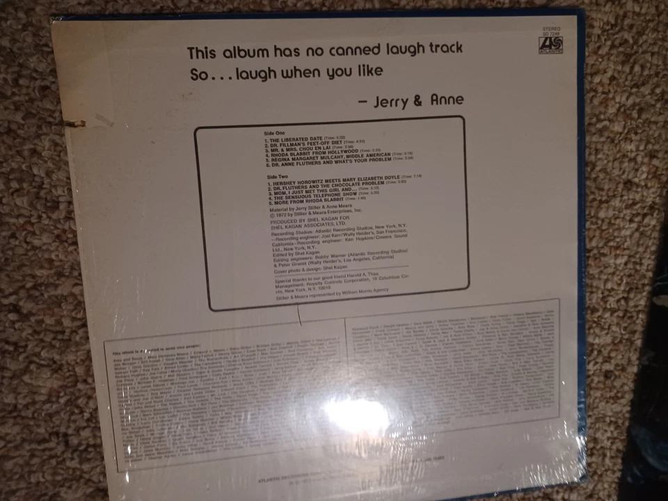 Jerry Stiller & Anne Meara ,Vinyl LP “LAUGH WHEN YOU LIKE” , Comedy, Vintage - Image 2 of 4