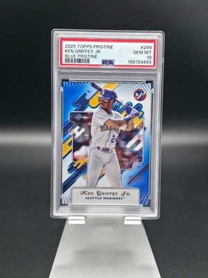 2025 Topps Pristine Ken Griffey Jr Blue Pristine /75 PSA 10 Gem Mint Mariners