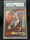 Allen Iverson 1996-97 Fleer Lucky 13 Rookie RC Signed Auto IP PSA 10