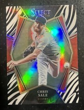 2022 Panini Select Chris Sale Premier Level Zebra SSP Prizm Boston Red Sox