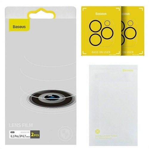 2Pcs Baseus Camera Lens Protector For iPhone14 Pro Max Tempered Glass Full Cover - Picture 16 of 16