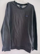 Vintage Patagonia Sweatshirt P-6 Label Midweight Crew Worn Gray Men's XL 39486