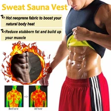 Sauna Shirt For Men Weight Loss Sweat Shaper Vest Heat Trapping Shapewear Tops