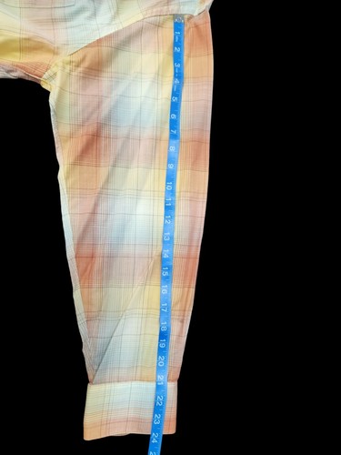 Vintage Kenneth Gordon Sport Multi-Color Plaid Long Sleeve Shirt ~ Men's Large - Picture 8 of 10