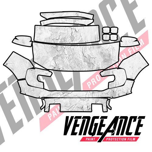 2024 Ford Ranger Raptor Frontal Pre-Cut Paint Protection Film Clear Bra PPF - Bild 1 von 3