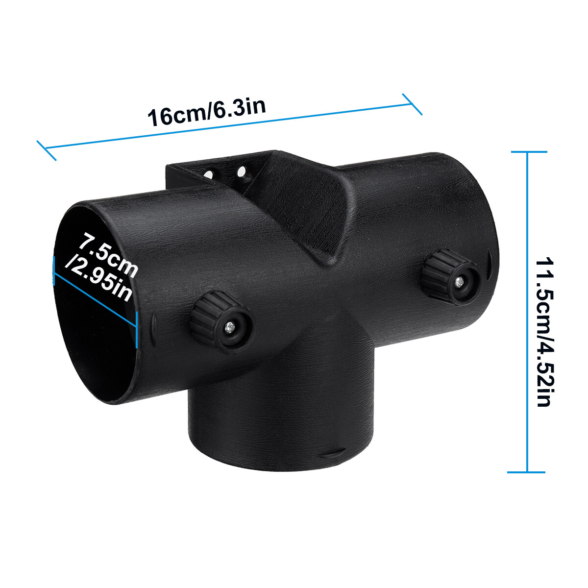 75mm Valve Flap Adjust Air Diesel Heater T Piece Vent Duct Splitter Pipe Connect