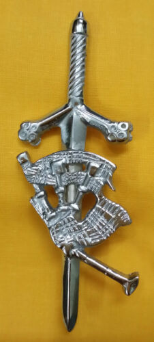 Scottish Kilt Pin Various Design Chrome/Highland Kilt Pins Metal 4''/Pin Brooch - Picture 16 of 36