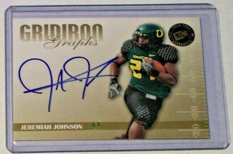 2009 Press Pass SE Gold Gridiron Graphs Autograph Jeremiah Johnson