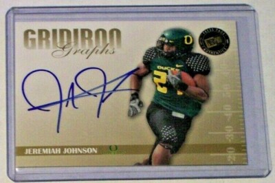 2009 Press Pass SE Gold Gridiron Graphs Autograph Jeremiah Johnson