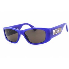 Moschino Women's Sunglasses Violet Plastic Rectangular Frame MOS145/S 0B3V IR