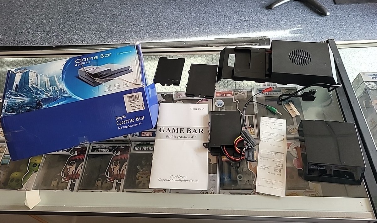 Dongcoh Game Bar Sony Playstation Add Hard Drive To PS4 Console Up To  6TB!!!!!