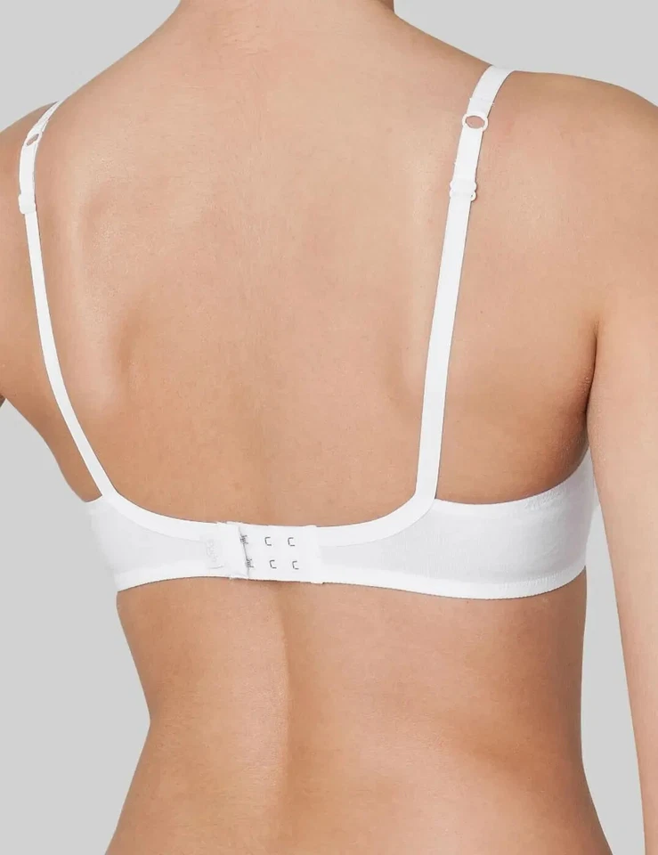 Sujetador Sloggi Evernew 32D blanco 73 % algodón 100 % sin toxinas con aros sin relleno Foto 2 de 4