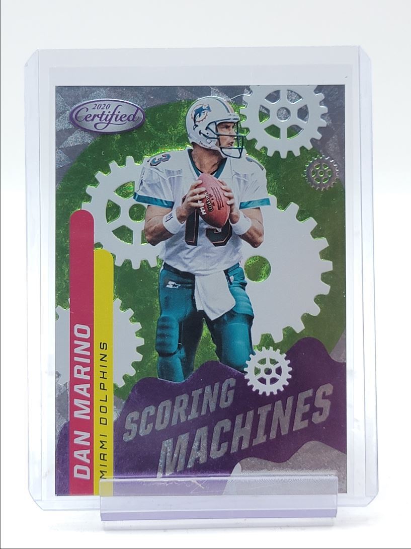 DAN MARINO 2020 CERTIFIED FOOTBALL SCORING MACHINES DOLPHINS SP Q2164
