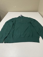 Nautica Men's Quarter-Zip Sweatshirt Green Size S