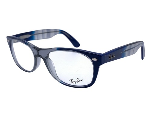 Ray-Ban Eyeglasses New Wayfarer RX RB 5184 5516 52-18 Blue transparent Grey  | eBay