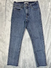 Levis Jeans Womens 28 Blue 721 High Rise Skinny Ankle Stretch Medium Denim