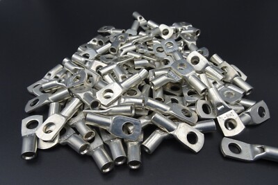 10x Rohrkabelschuhe 6 120 mm² M5 M16 Ringösen verzinnt Kupfer Kl.5/6