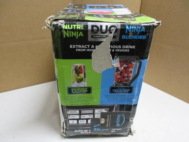 Ninja Nutri Blender Duo con Auto-iQ 72 OZ Negro CAJA ABIERTA/DAÑADA NUNCA USADA Foto 4 de 4