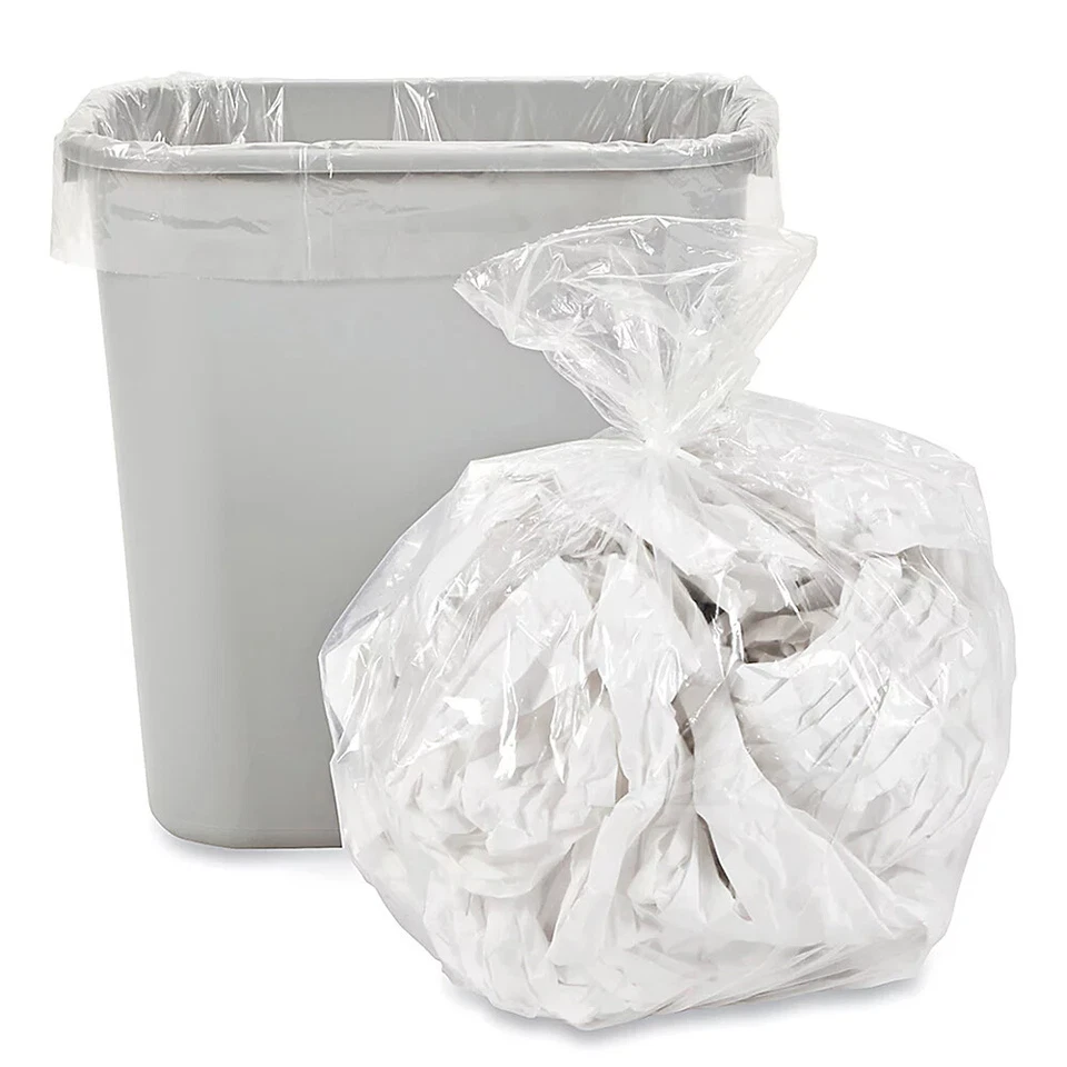CLEAR BIN BAGS | 140G 200G | HEAVY DUTY | RECYCLING BAGS  - Image 2 of 3