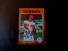 Ken Griffey Autographed 1975 Topps Reds Baseball Card #284 Vintage '70s Auto