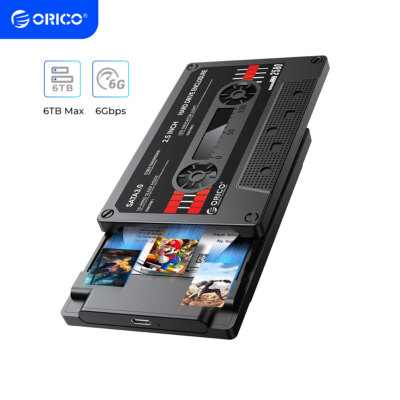 ORICO [Retro-Band] 2,5'' Externes Festplattengehäuse für 7 / 9,5 mm HDD SSD
