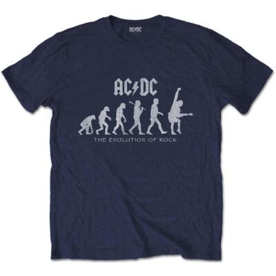 OFFIZIELL LIZENZIERT - AC/DC - EVOLUTION OF ROCK T-SHIRT HELLS BELLS ROCK ANGUS