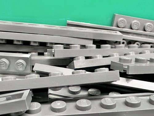 LEGO Plate 1 x 8 With Door Rail, Dark Grey No: 4510 From AT-AT Set 75313 - Picture 3 of 10