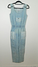 IDEAS Jumpsuit Romper Size Medium Denim Vintage 80s Pockets