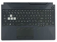 FOR Asus TUF Gaming F15 FX566HC Palmrest Keyboard LED RGB US-International black