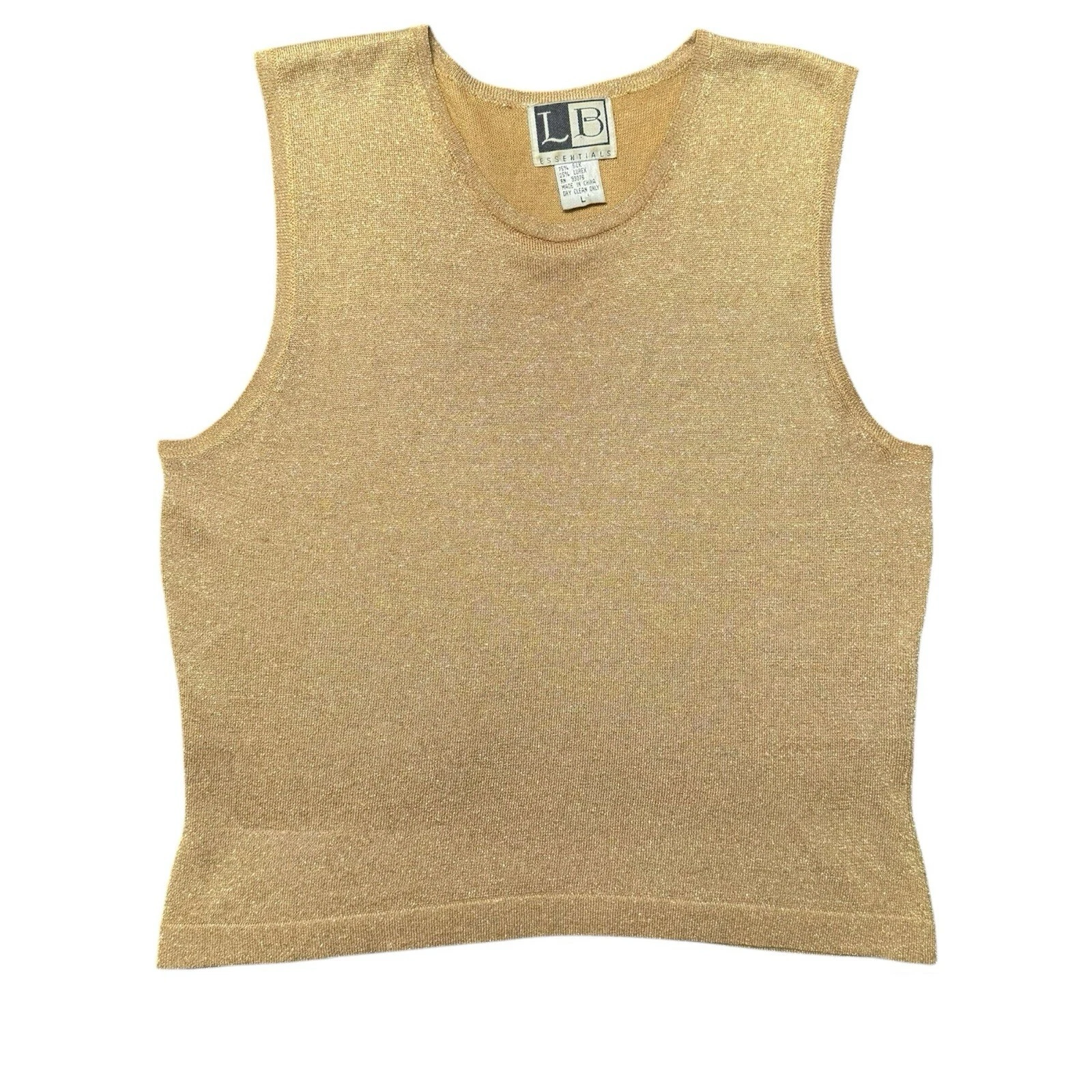 Canotta senza maniche grande vintage LB Essentials oro
