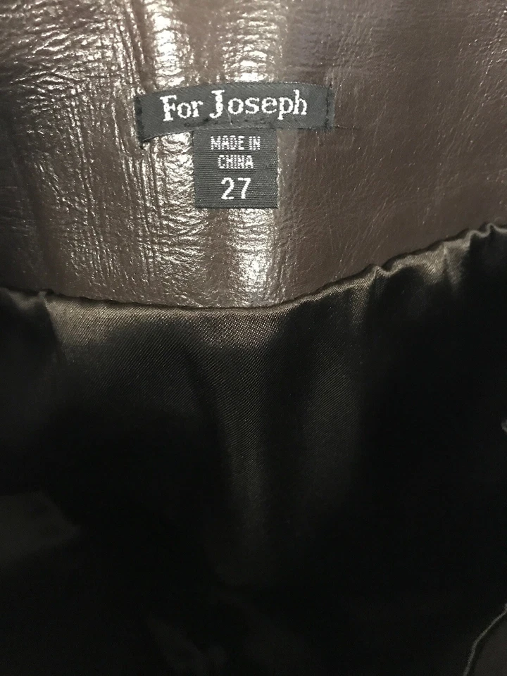 Falda lápiz de cuero para mujer Joseph talla S marrón usada 27 Foto 3 de 4