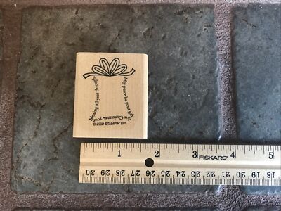 Stampin' Up! Rubber Stamps 2002 THE FINE PRINT BLESSING ALL YEAR PRESENT Gift